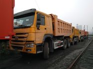Howo 336 φορτηγό απορρίψεων Sinotruck 10 ρόδα με το υψηλό κίτρινο χρώμα προφυλακτήρων