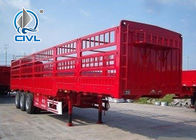 Κόκκινη σειρά ημιρυμουλκούμενων οχημάτων φορτηγών ρυμουλκών φορτίου ημι 13m ημιρυμουλκούμενο όχημα φορτίου τριών αξόνων