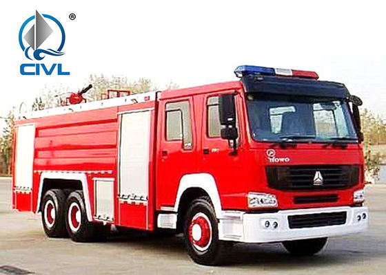 Φορτηγά προσβολής του πυρός SINOTRUK HOWO, μηχανή πυροσβεστικών οχημάτων 6x4 375hp πύργων νερού