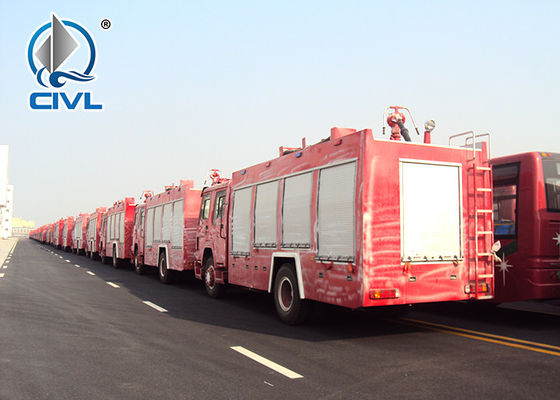 12m3 φορτηγό προσβολής του πυρός, κόκκινο και άσπρο χρώμα φορτηγών μηχανών πυρκαγιάς