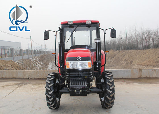 Τα γεωργικά τρακτέρ μηχανών 4WD 100HP Weichai με τα μέσα καλλιεργούν το τρακτέρ με την καμπίνα και τον ανεμιστήρα